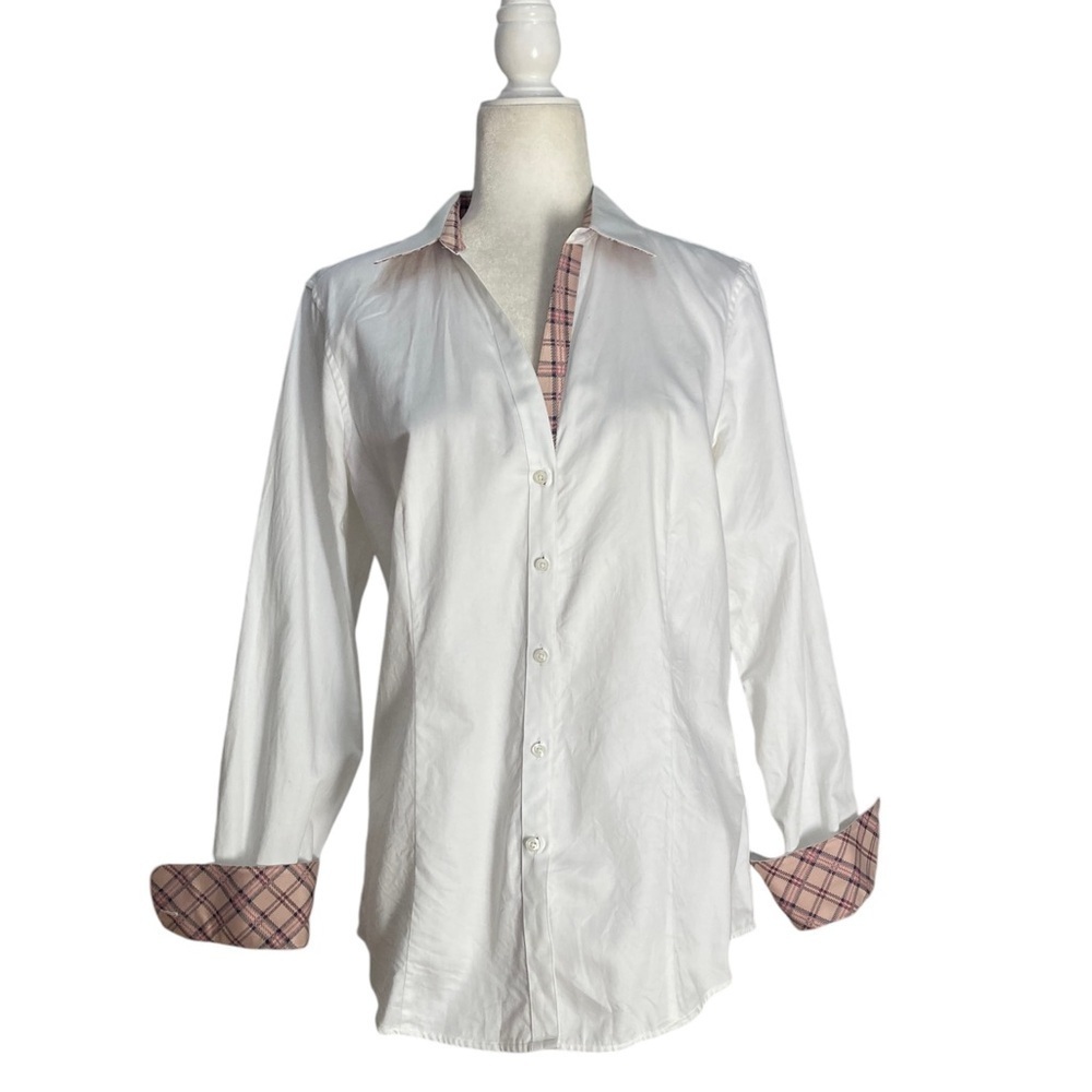 Brooks Brothers Thom Browne Black Fleece Button-Down Shirt Pink Plaid Detailing - Picture 2 of 11